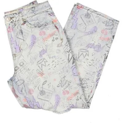 Женские джинсы-бойфренды Madden Girl с эффектом разрушенных граффити BHFO 1981 г.