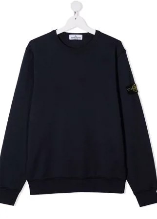 Stone Island Junior толстовка с нашивкой-логотипом