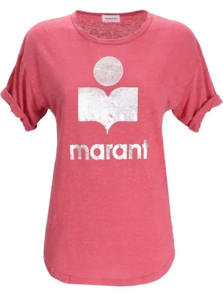 ISABEL MARANT футболка с логотипом, розовый