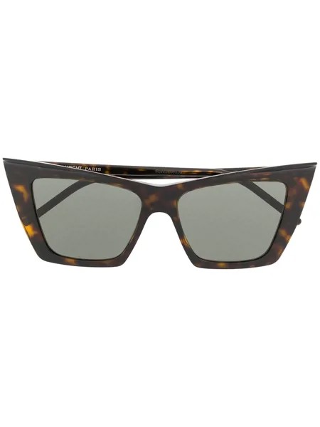 Saint Laurent Eyewear солнцезащитные очки в оправе 'кошачий глаз'