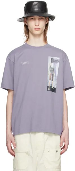 Фиолетовая футболка с принтом Undercover