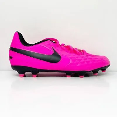 Розовые футбольные бутсы Nike Girls Tiempo Legend 8 Club AT5881-600, размер 4 года