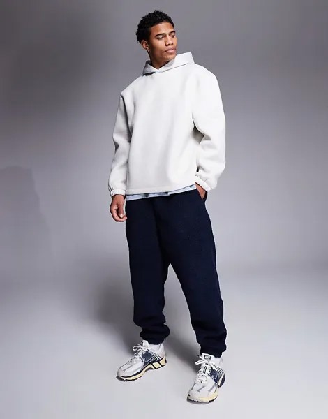 Темно-синие джоггеры свободного кроя ASOS DESIGN