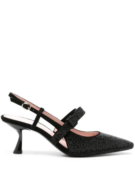 Kate Spade туфли Maritza 75 с бантом и кристаллами, черный