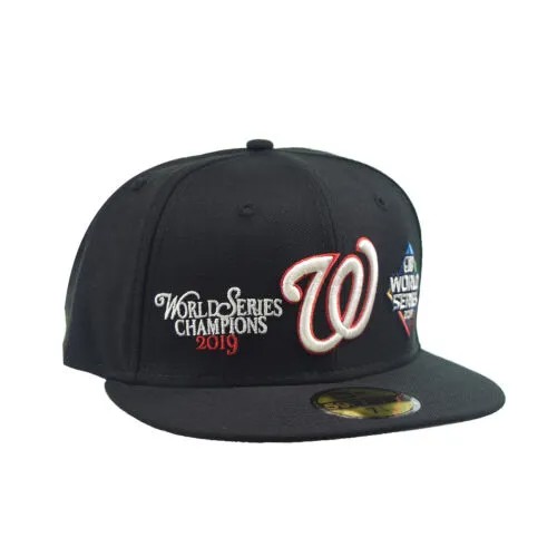 Мужская кепка New Era MLB Washington World Series Champions 59Fifty, черная