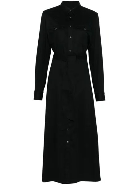 Polo Ralph Lauren рубашка миди платье, черный