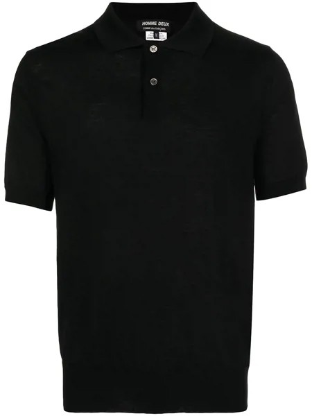 Comme Des Garçons Homme Deux short-sleeve wool polo shirt