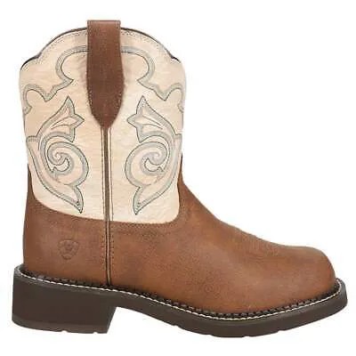 Ariat Fatbaby Heritage Tess Round Toe Cowboy Womens Brown Casual Boots 10040265