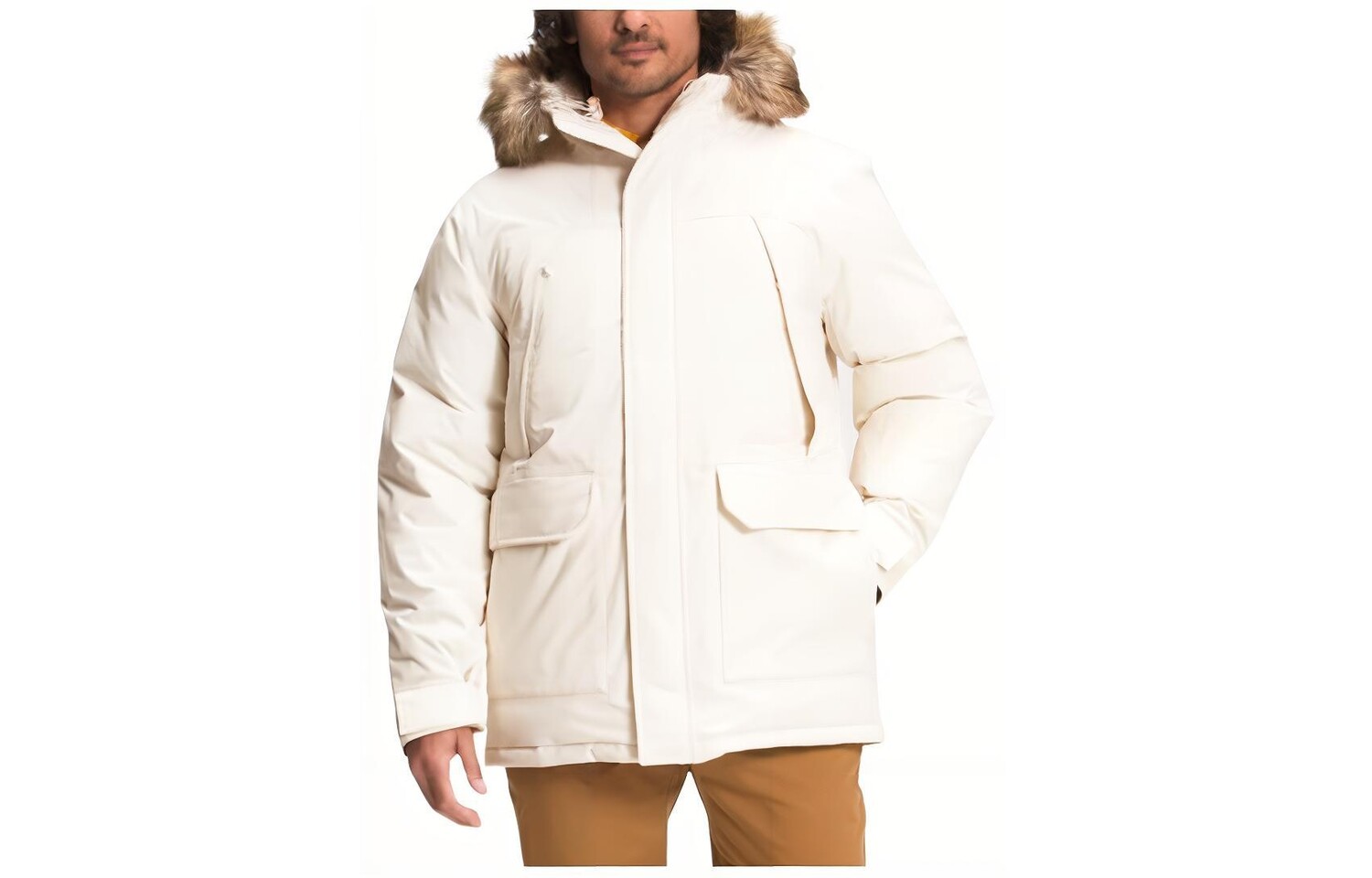 Пуховик мужской белый The North Face, белый