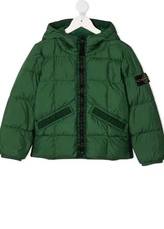 Stone Island Junior пуховик с капюшоном