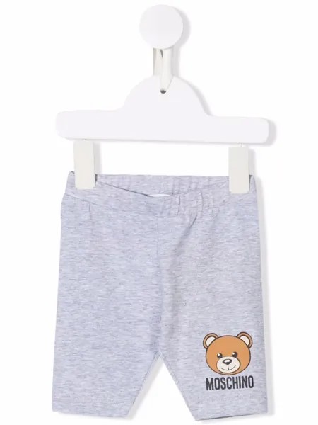 Moschino Kids легинсы с логотипом