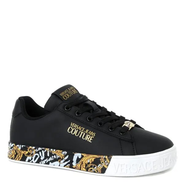 Кеды женские Versace Jeans Couture 73VA3SKL черные 37 EU