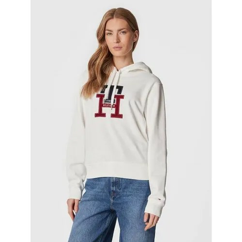Худи TOMMY HILFIGER, размер XS [INT], белый