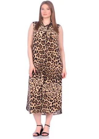 Платье - туника из вискозы Sunrise (PM France 221) размер M (46), леопард