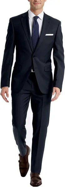 Брюки Mens Slim Fit Suit Separates Calvin Klein, цвет Solid Navy