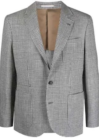 Brunello Cucinelli однобортный пиджак в клетку