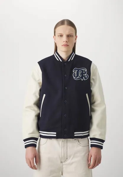 Куртка-бомбер BLOUSON CUIR The Kooples, цвет navy