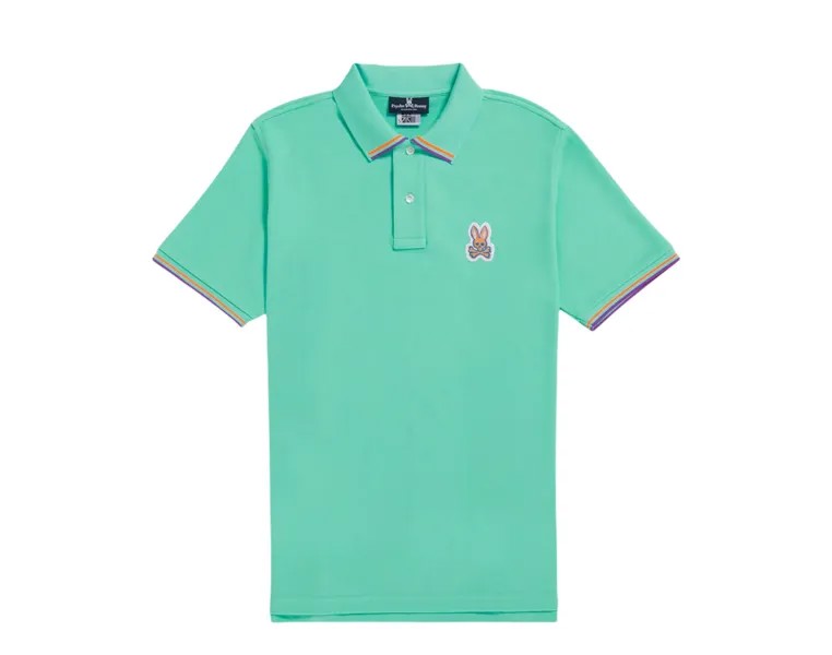 Мужская рубашка Psycho Bunny Noah Polo Miami Pool B6K126S1PC-MIA, синий