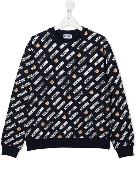 Moschino Kids толстовка с логотипом