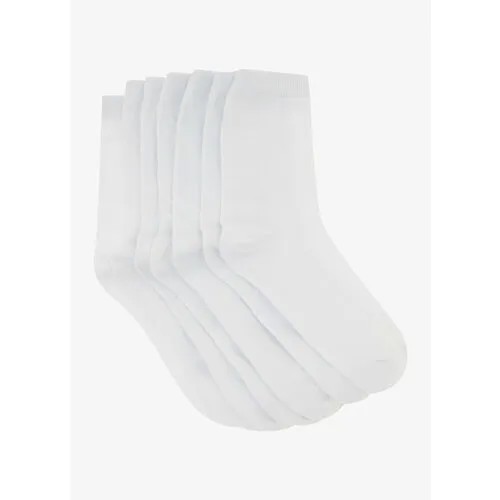 Носки Funday, 7 пар, размер 39-41, белый