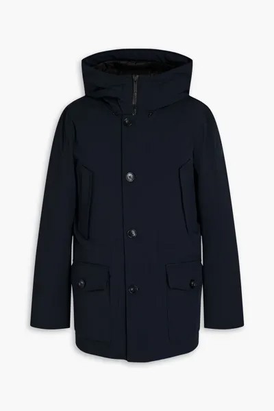 Парка из смесового хлопка Woolrich, темно-синий