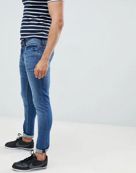Супероблегающие джинсы Saints Row-Синий