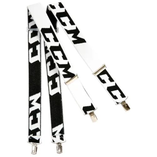 Подтяжки CCM Suspenders Clips SR (размер Стандартный, цвет Черный/белый)