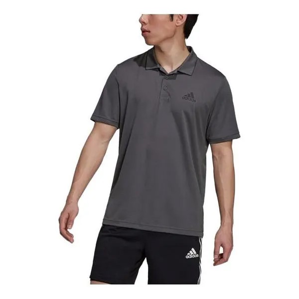 Футболка Adidas Aeroready Designed for Move Sport Polo Shirt 'Grey Six', серый