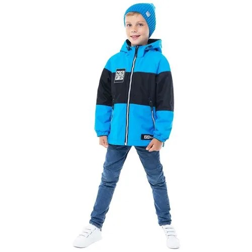 Куртка NIKASTYLE, размер 152, черный, голубой