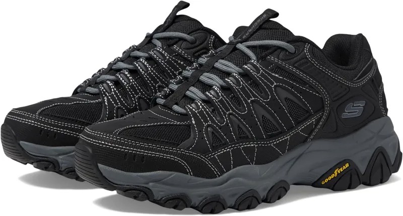 Кроссовки SKECHERS Afterburn M. Fit 2.0, цвет Black/Charcoal