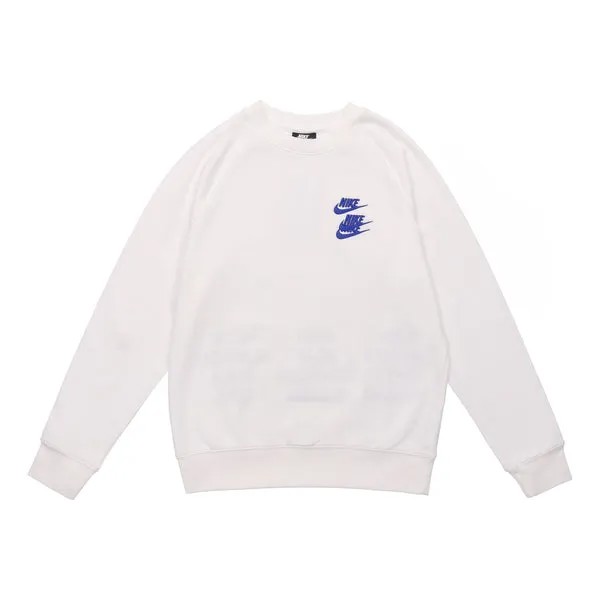 Толстовка Nike MENS Embroidered 3 Hook Logo Crew-neck White, белый