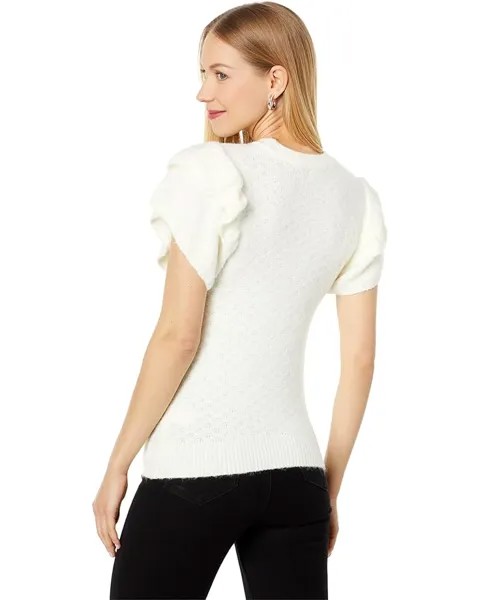 Свитер Lilla P Ruffle Shell Sweater, цвет Talc