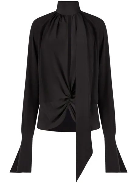 Nina Ricci блузка с бантом, черный