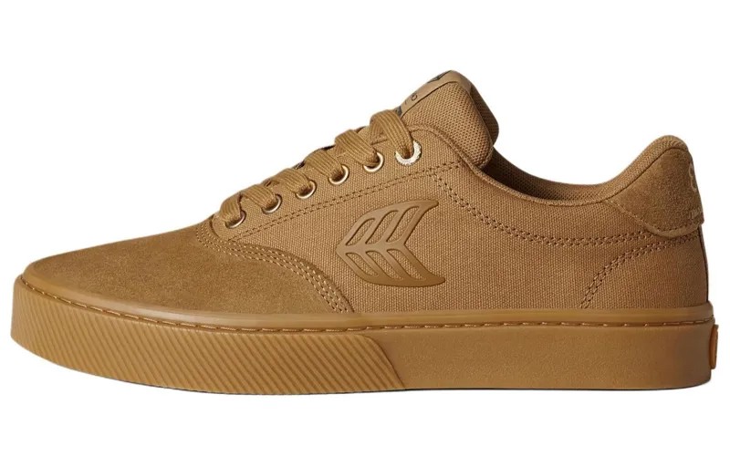 Кроссовки CARIUMA Skateboarding Shoes Unisex Low-top Brown, коричневый