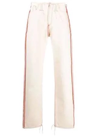Maison Margiela прямые джинсы с контрастной строчкой