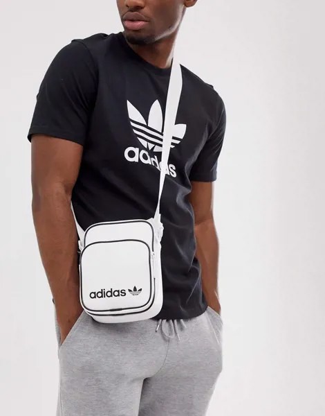 Белая сумка для полетов adidas Originals-Белый