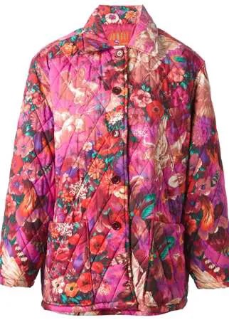 Kenzo Pre-Owned стеганое пальто 1980-х годов с принтом Pegas