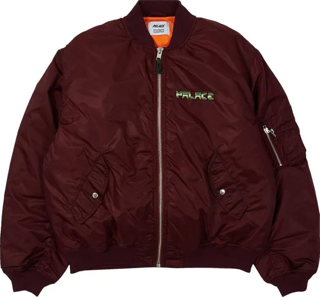 Куртка Palace x Pez Pezman MA1 Jacket 'Burgundy', красный
