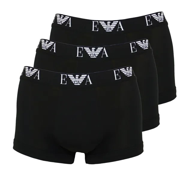 Боксеры Emporio Armani Emporio Armani Shorts 3 Pack Trunk Unterhosen Herrenshorts, черный