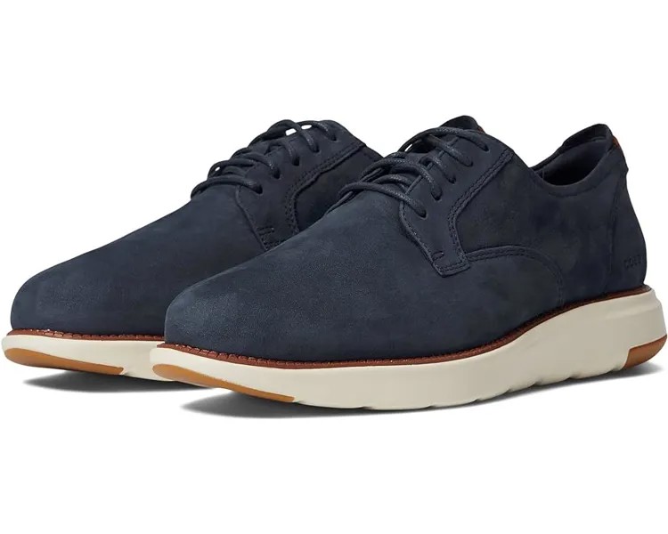 Оксфорды Cole Haan Grand Atlantic Oxford, цвет Navy Blazer Nubuck/Ivory