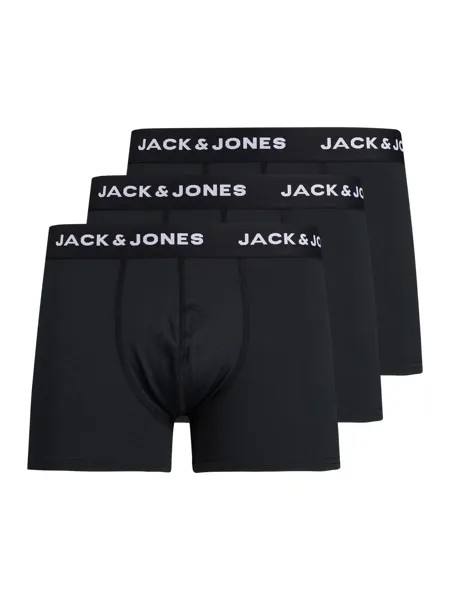 Боксеры Jack & Jones Trunk JACBASE MICROFIBER TRUNKS 3 шт slim, черный