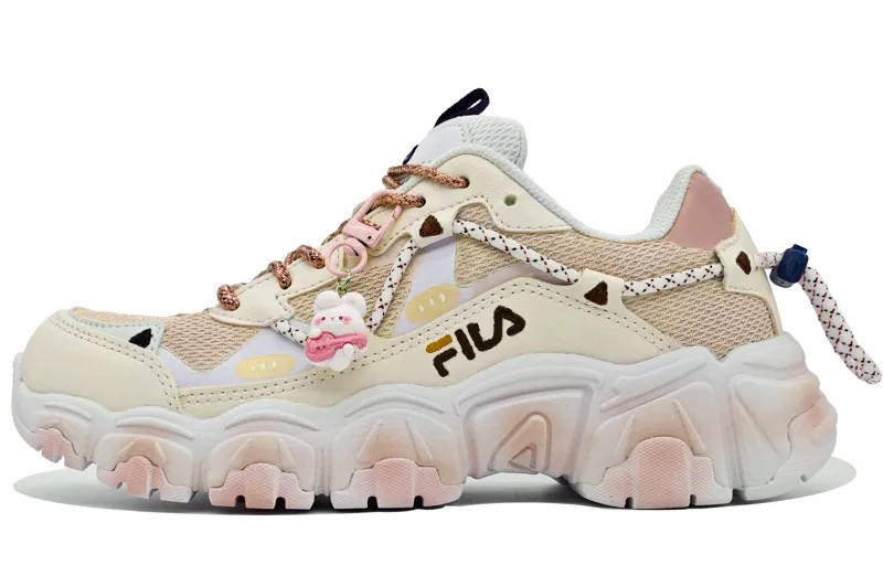 Кроссовки FILA Fluid Lifestyle Shoes Unisex Low-top Pink, цвет Apricot kernel yellow