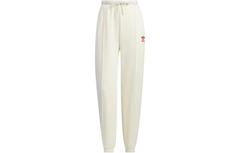 FEIFEI RUAN CO-BRANDED MODEL Трикотажные спортивные брюки женские белые Adidas Originals