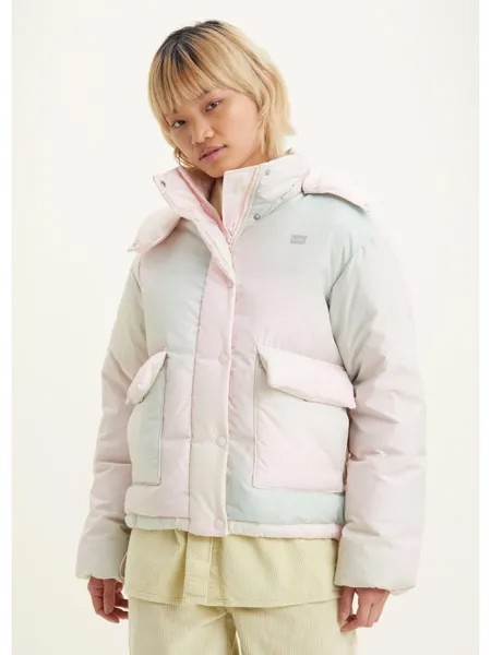 Пуховик Levi´s, цвет blur dutch pink