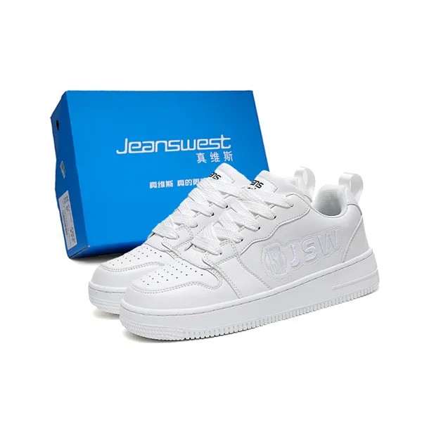 Кроссовки JEANSWEST Skateboarding Shoes Unisex Low-top, белый