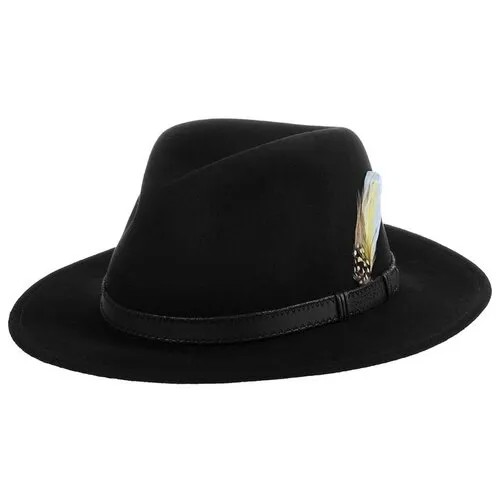Шляпа федора STETSON 2528014 TRAVELLER VITAFELT, размер 57