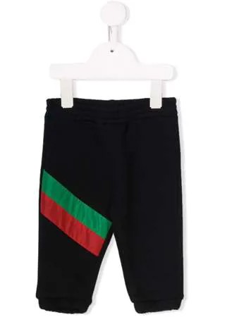 Gucci Kids брюки с контрастными полосками