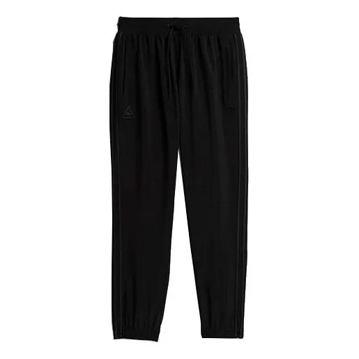 Спортивные штаны adidas originals x Crossover Reflective Printing Casual Straight Sports Pants Couple Style Black, черный