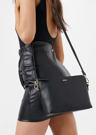 Черная сумка через плечо Paul Costelloe-Черный цвет