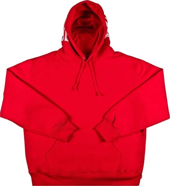 Толстовка Supreme Rib Hooded Sweatshirt 'Red', красный